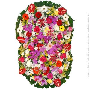 Coroa de Flores Suprema Colorida